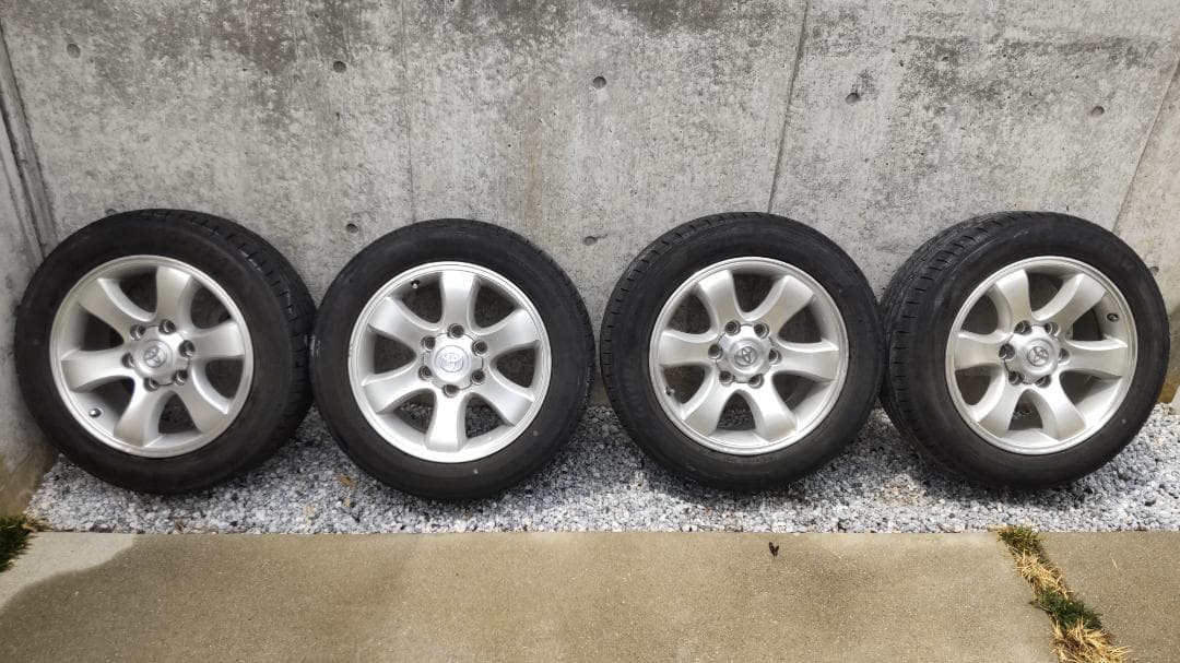 値下げ【送料込み】ハイエース 120系プラド 17インチ 純正ホイール 流用