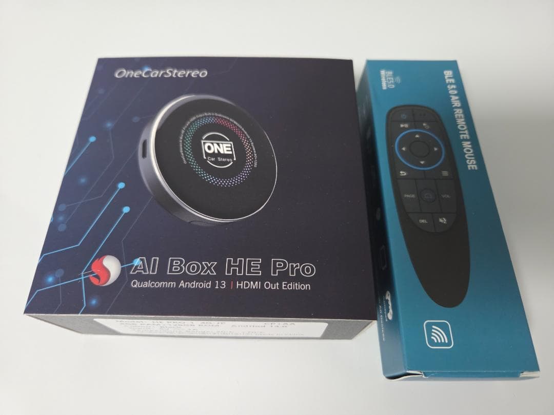 CarPlay AI Box HE PRO BTリモコン付き