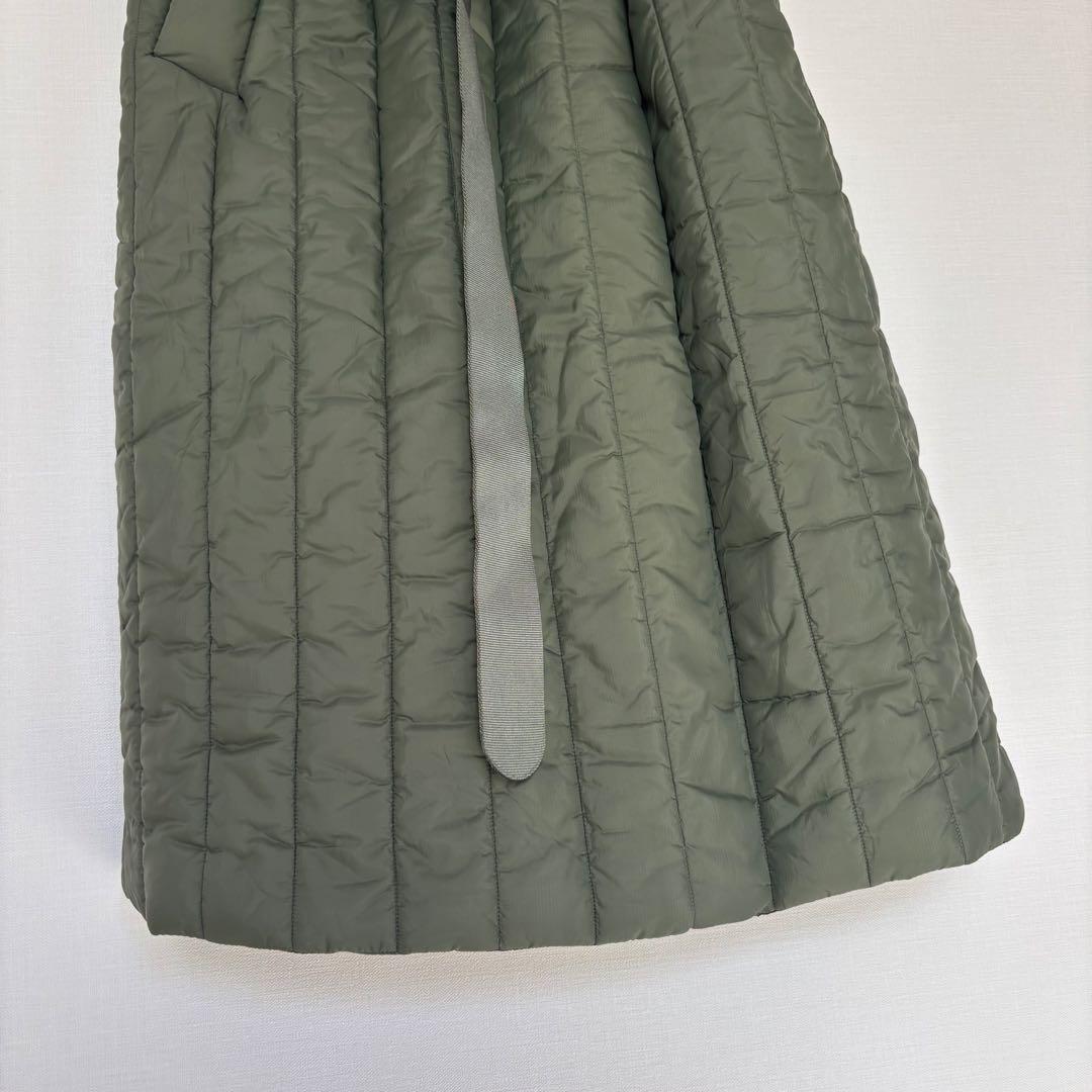 美品 lululemon ルルレモン ロングダウンベスト　カーキ ジレ 中綿　L