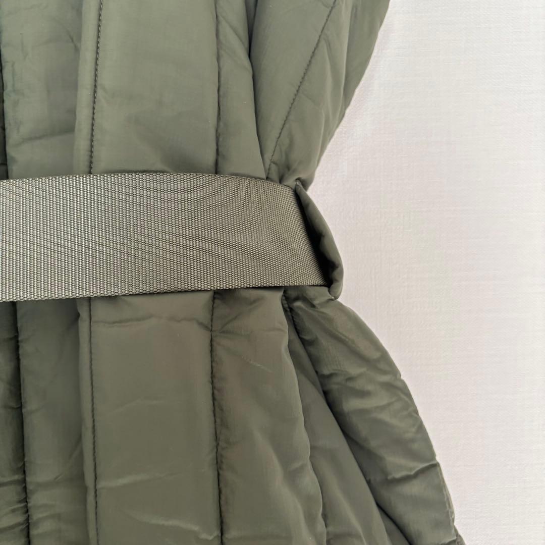 美品 lululemon ルルレモン ロングダウンベスト　カーキ ジレ 中綿　L