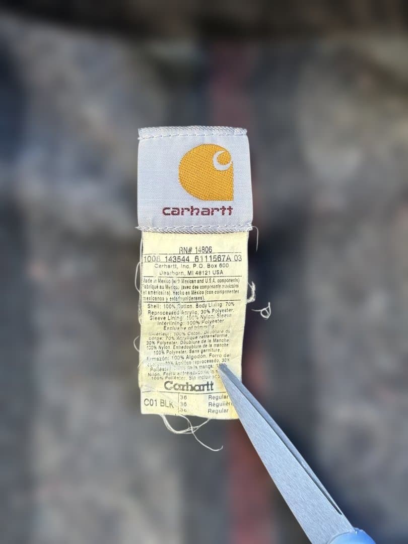 00s Carhartt ミシガンチョアコート ブラック 36表記