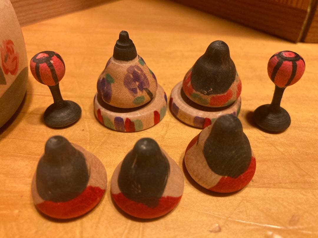 伝統こけし津軽系　今晃工人作　雛人形セット