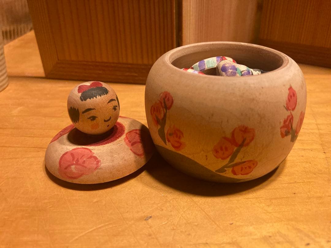 伝統こけし津軽系　今晃工人作　雛人形セット