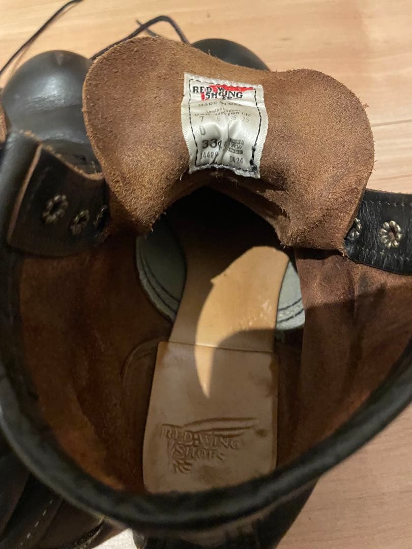 レッドウィング　ブラックスミス　茶芯　7D 25.0cm