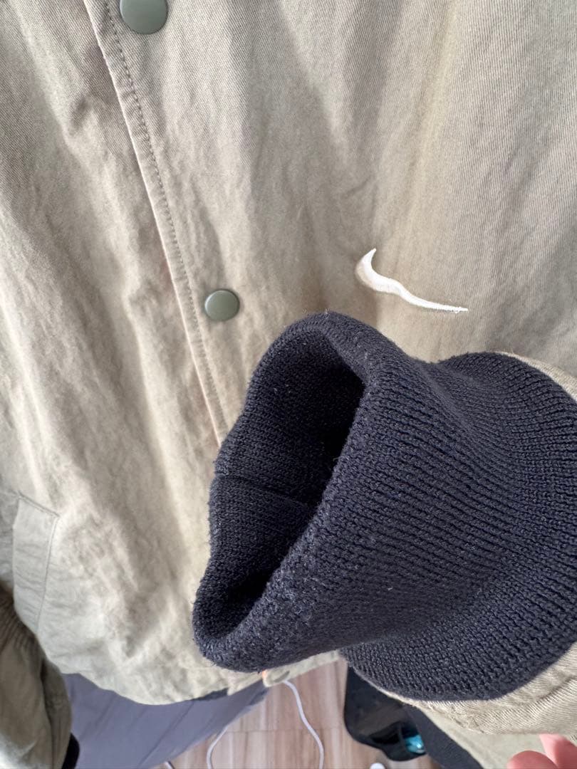 Stüssy MA-1ジャケット オリーブ Nike コラボ　クリーニング済み