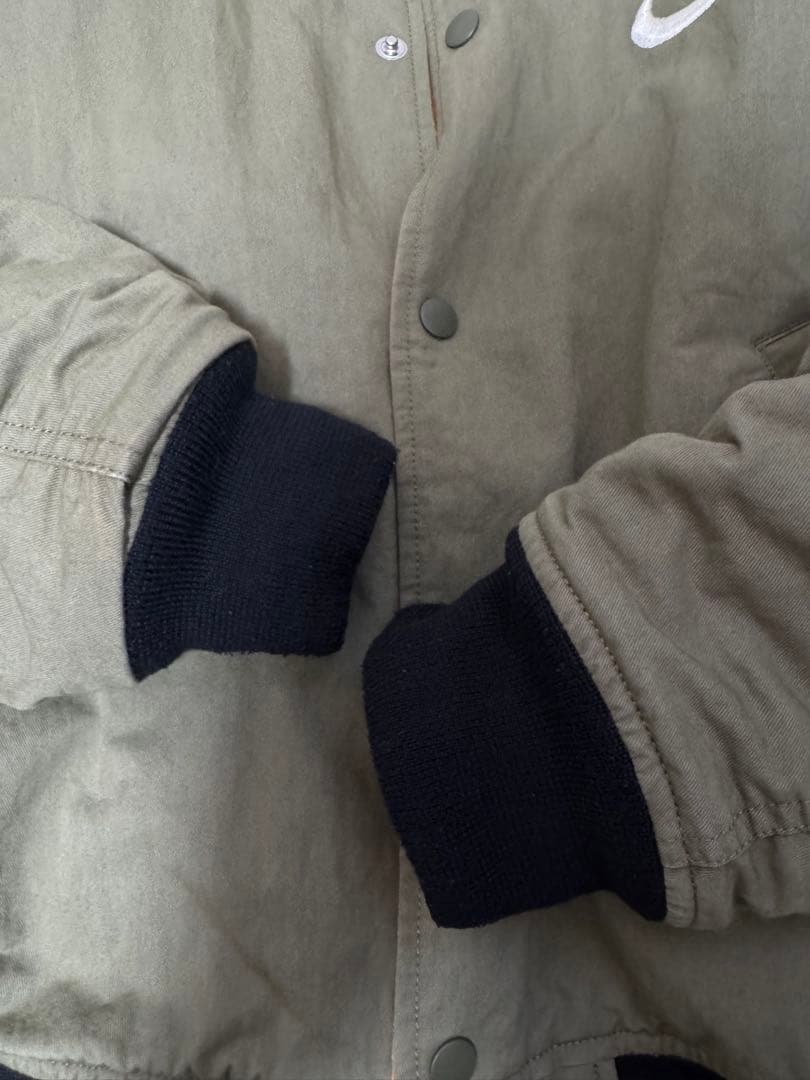 Stüssy MA-1ジャケット オリーブ Nike コラボ　クリーニング済み