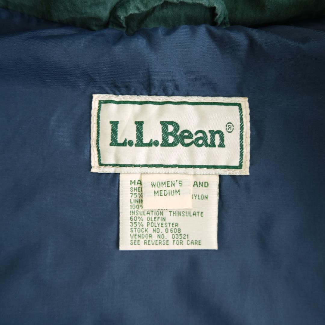 せ*ょ様 エルエルビーン　80s 中綿ベスト　シンサレート　　緑　M 古着.