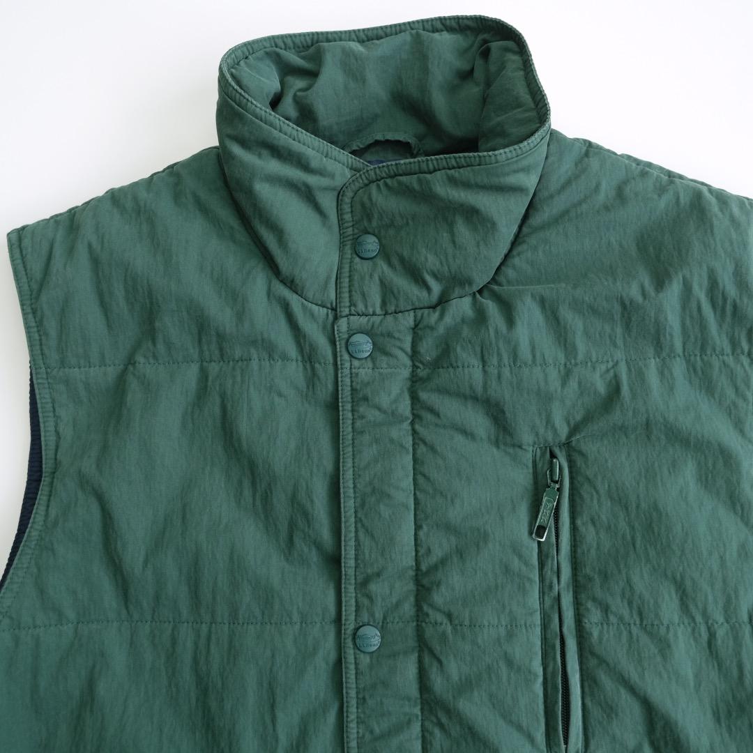 せ*ょ様 エルエルビーン　80s 中綿ベスト　シンサレート　　緑　M 古着.