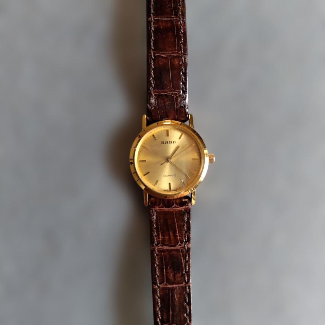 RADO 腕時計 アナログ ゴールド ブラウン