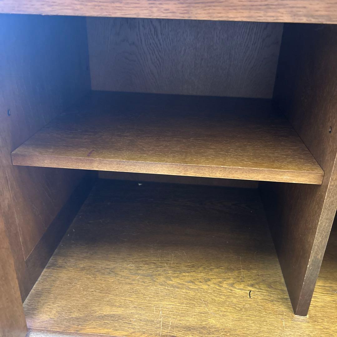 ライティングビューロー アンティーク木 製 昭和レトロ学習机 カリモク