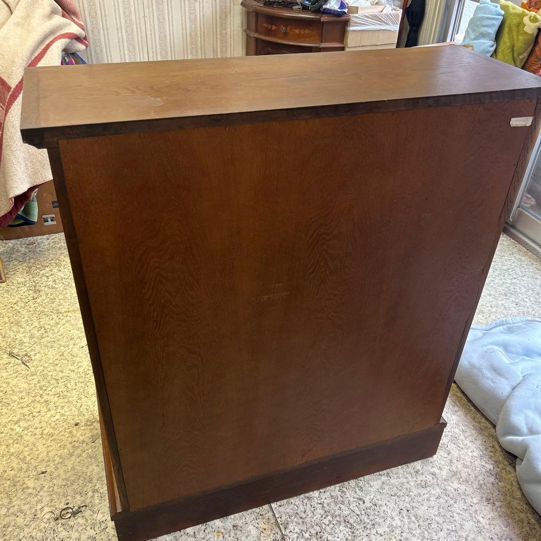 ライティングビューロー アンティーク木 製 昭和レトロ学習机 カリモク