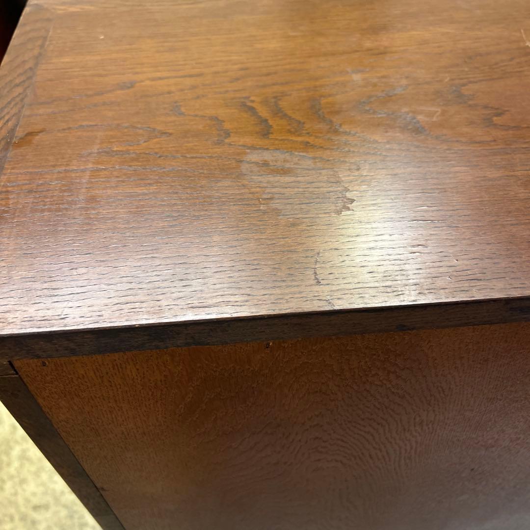 ライティングビューロー アンティーク木 製 昭和レトロ学習机 カリモク