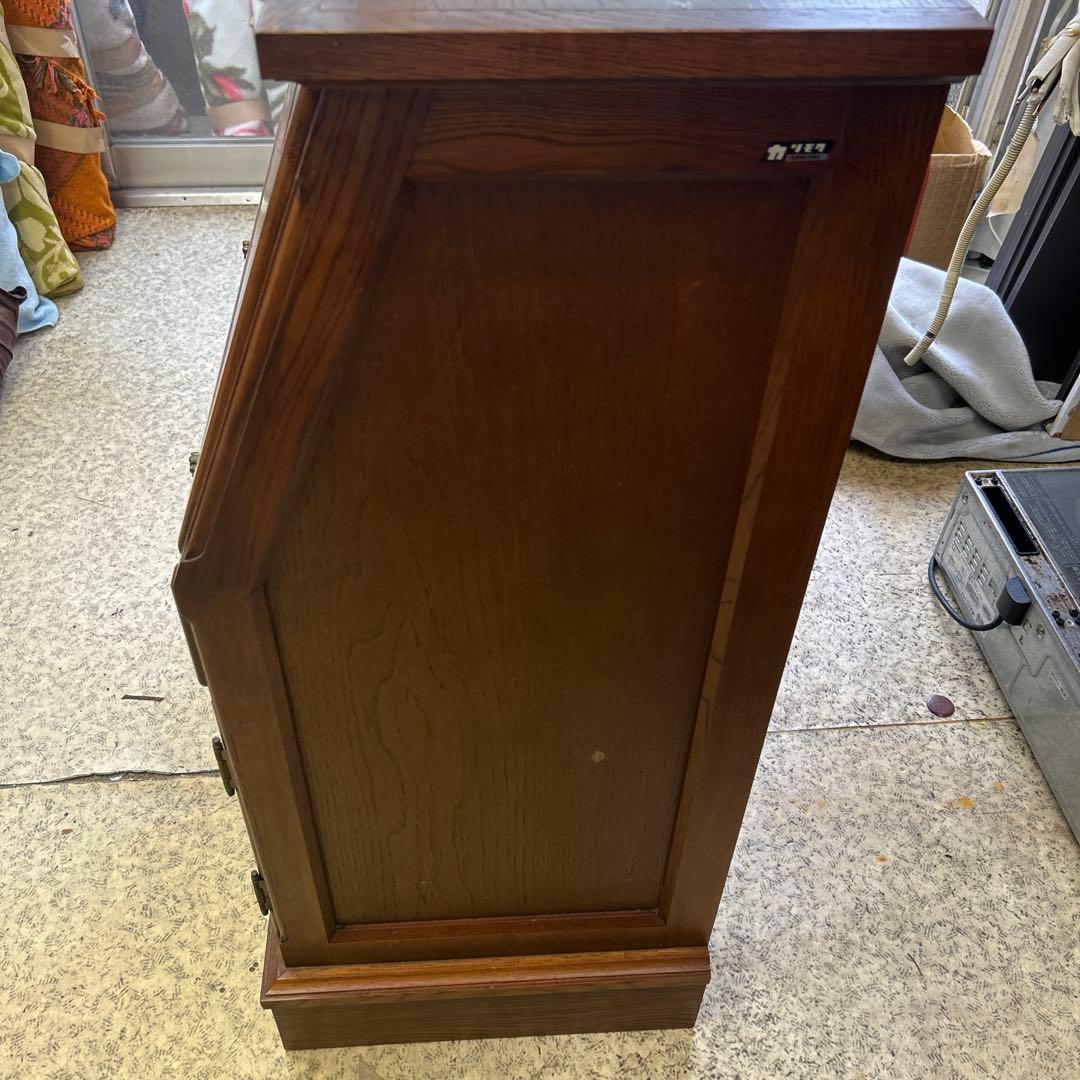 ライティングビューロー アンティーク木 製 昭和レトロ学習机 カリモク