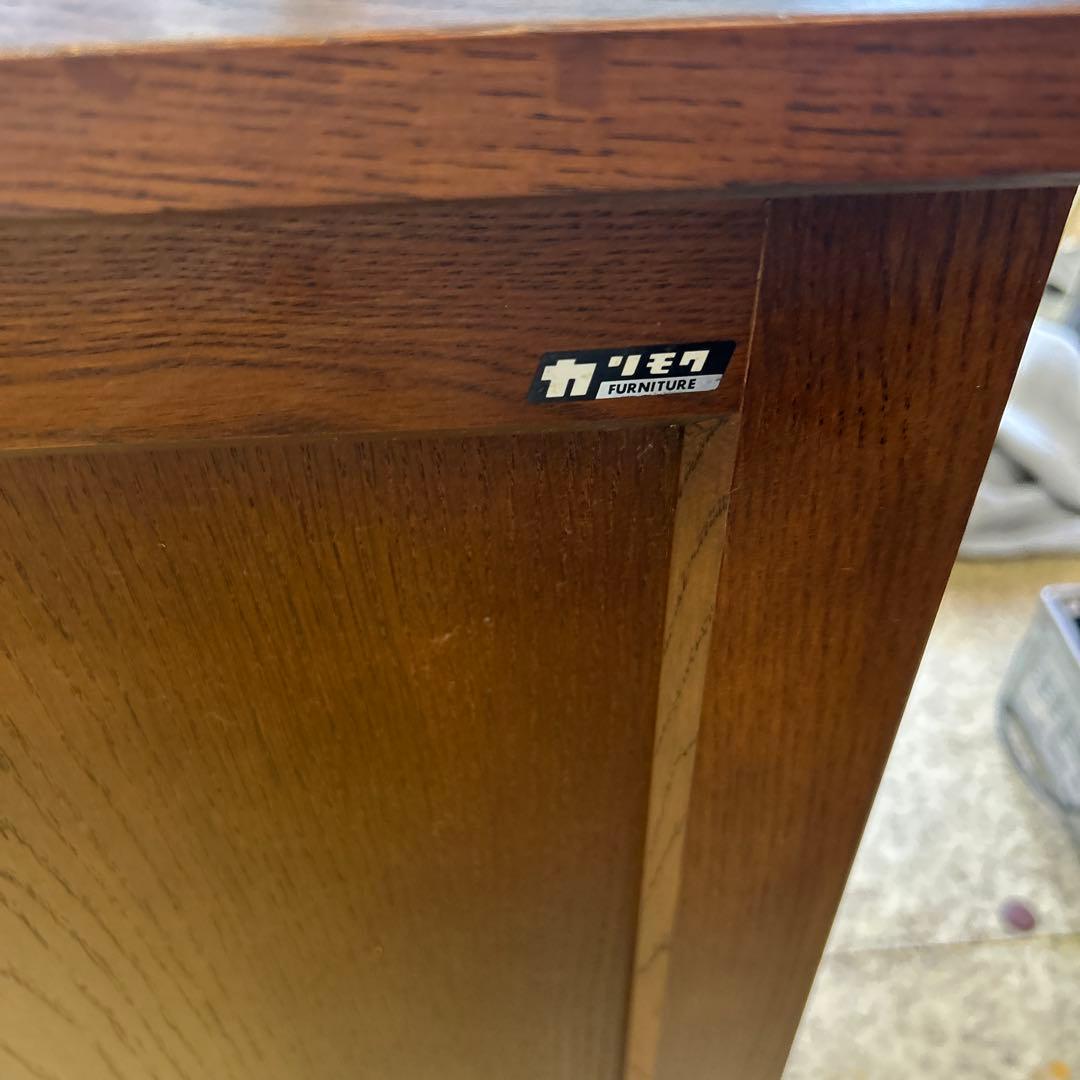 ライティングビューロー アンティーク木 製 昭和レトロ学習机 カリモク