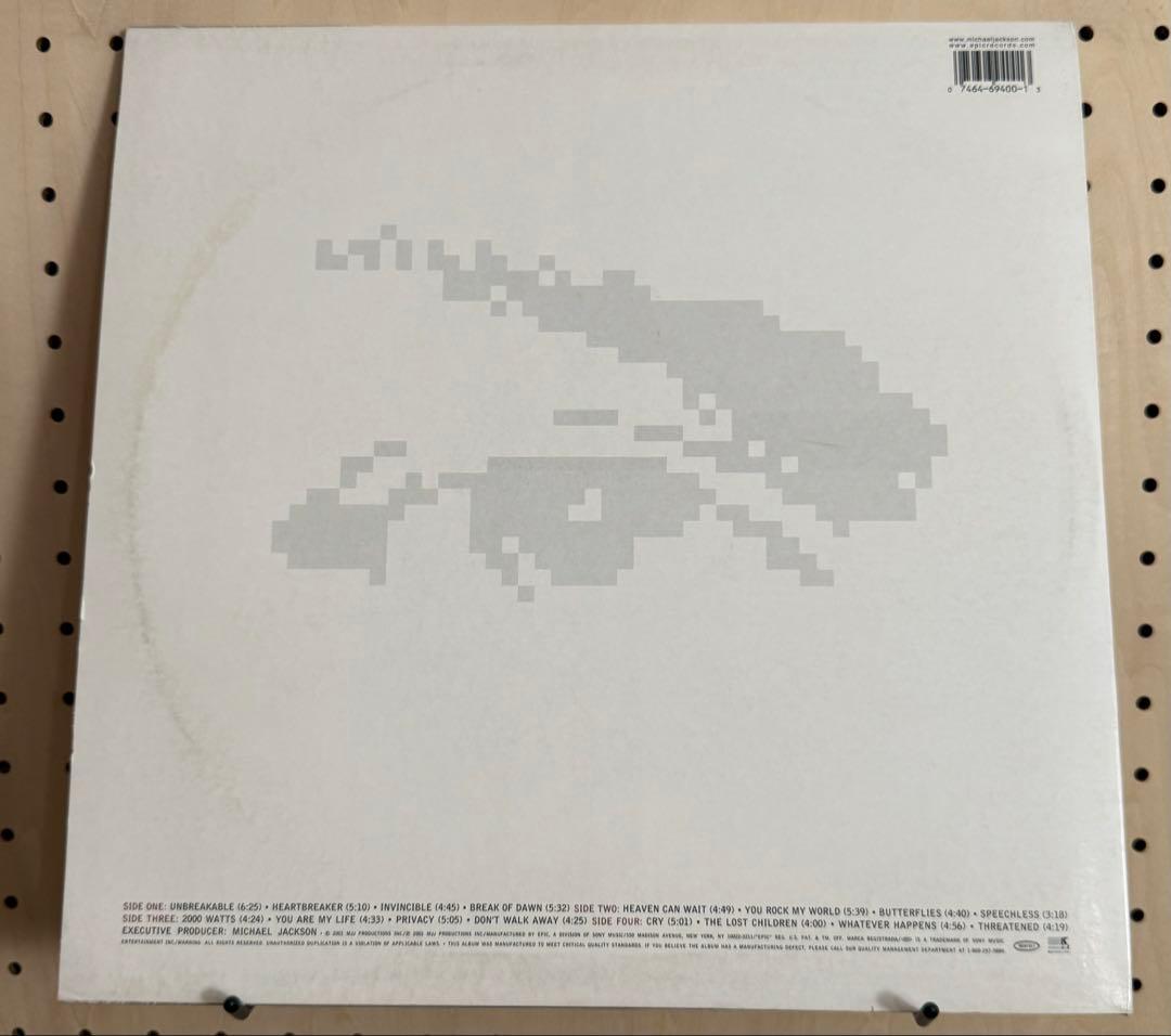 MICHAEL JACKSON INVINCIBLE 2枚組LPレコード