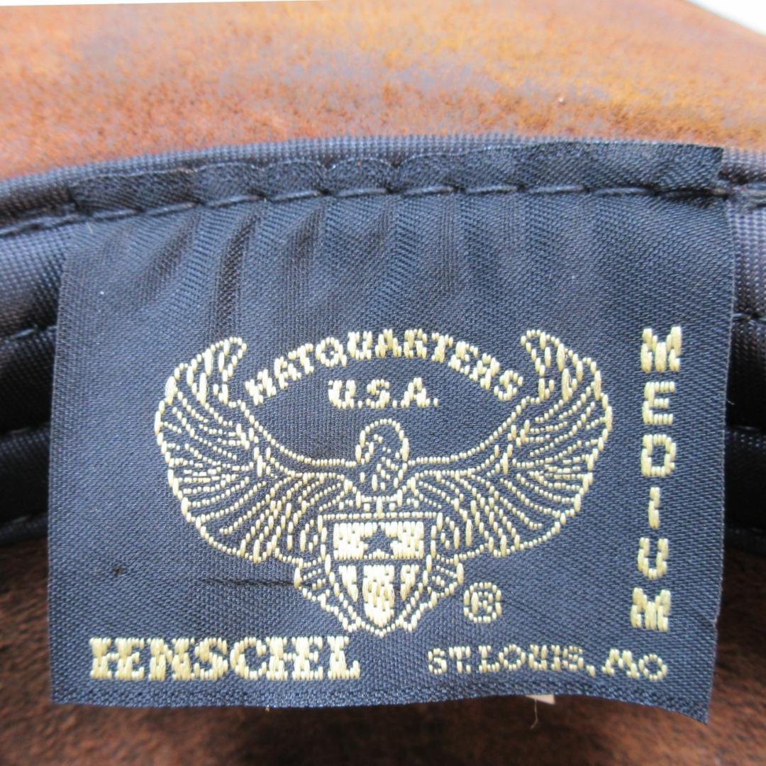 ✨米国製/メタルコンチョ付✨ HENSHEL 本革 カウボーイハット Mサイズ