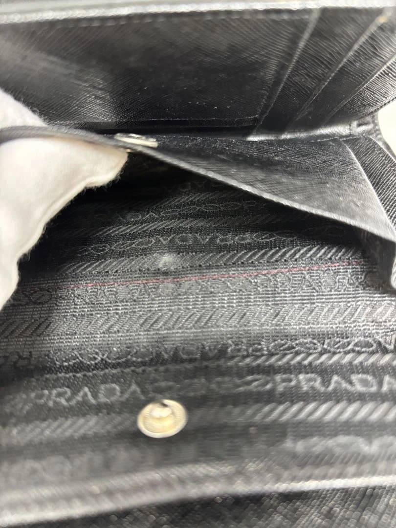 PRADA ブラックナイロン長財布美品