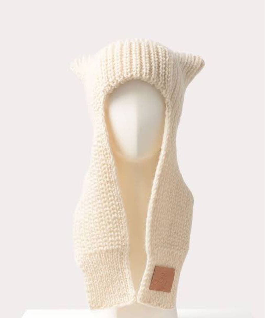 美品♡Vivienne Westwood♡キャットイヤーフラップニット猫耳帽子