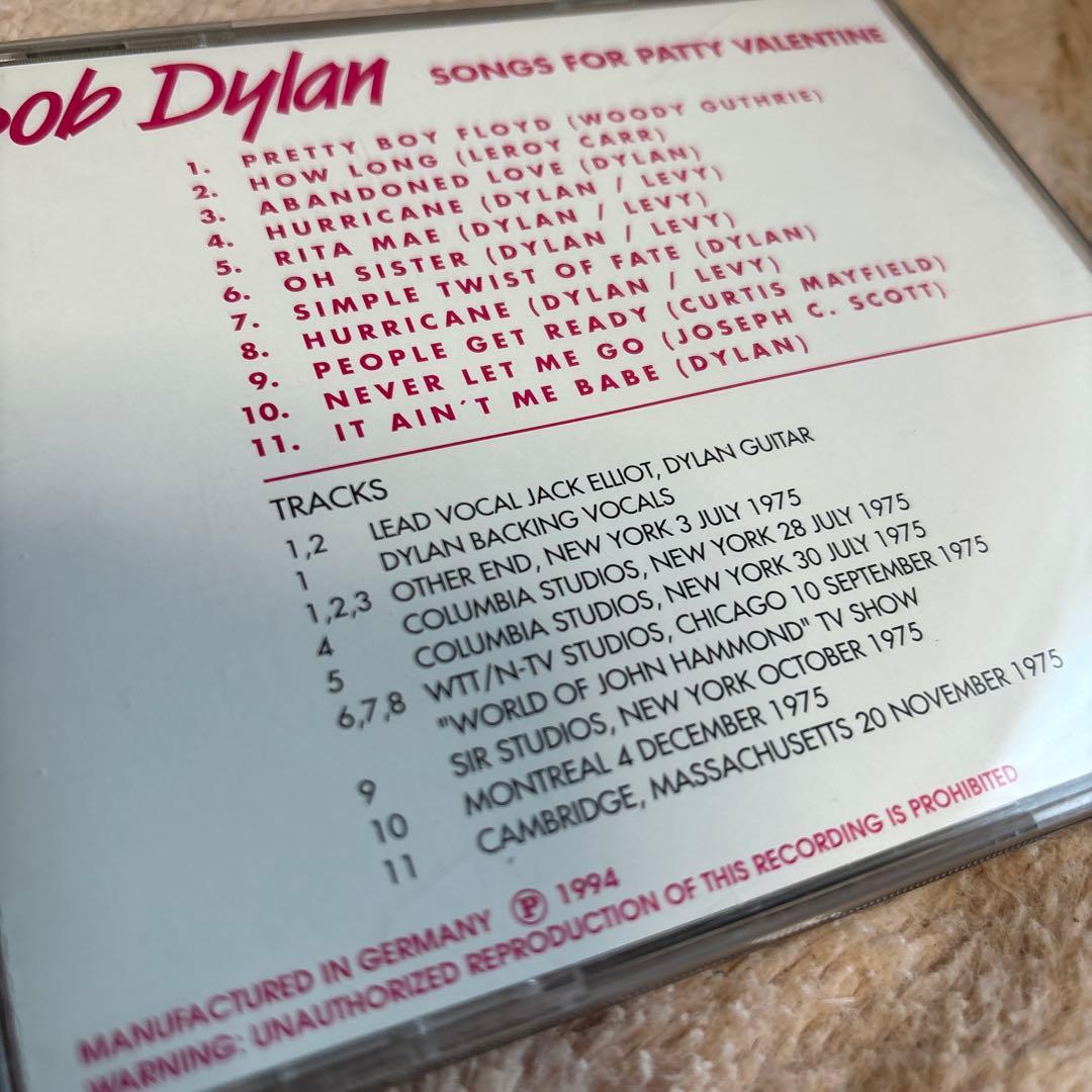 h*a様 Bob Dylan Songs for Patty Valentine
