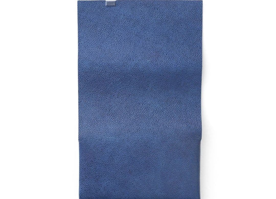 ほぼ新品　所作　姫路黒桟革　ロングウォレット 　藍染　財布