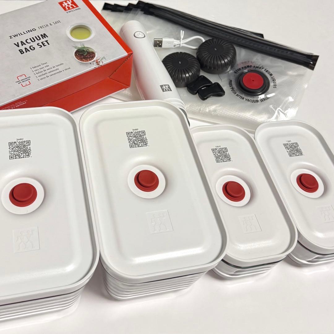 美品❗️ZWILLING 真空ポンプ コンテナ バッグセット