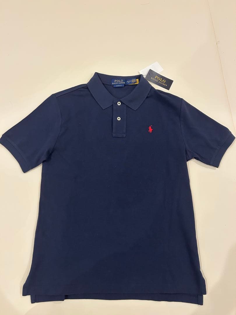 ラルフローレン RALPH LAUREN ポロシャツ ネイビー Lサイズ