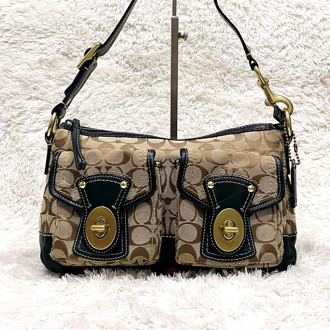 バッグ Coach Signature Legacy 65th Shoulder Bag