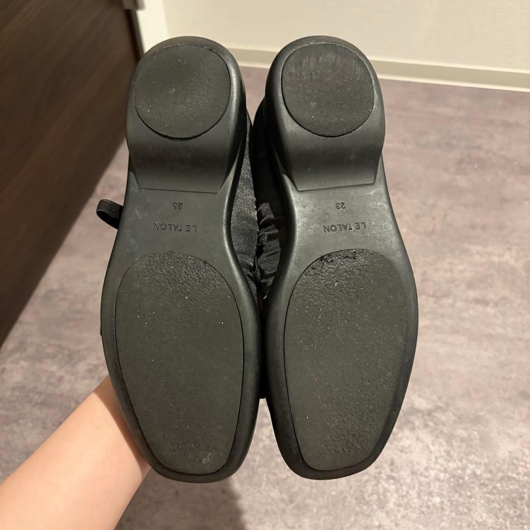 最終値下げ Le Talon Lダブルリボンバレリーナ 23cm