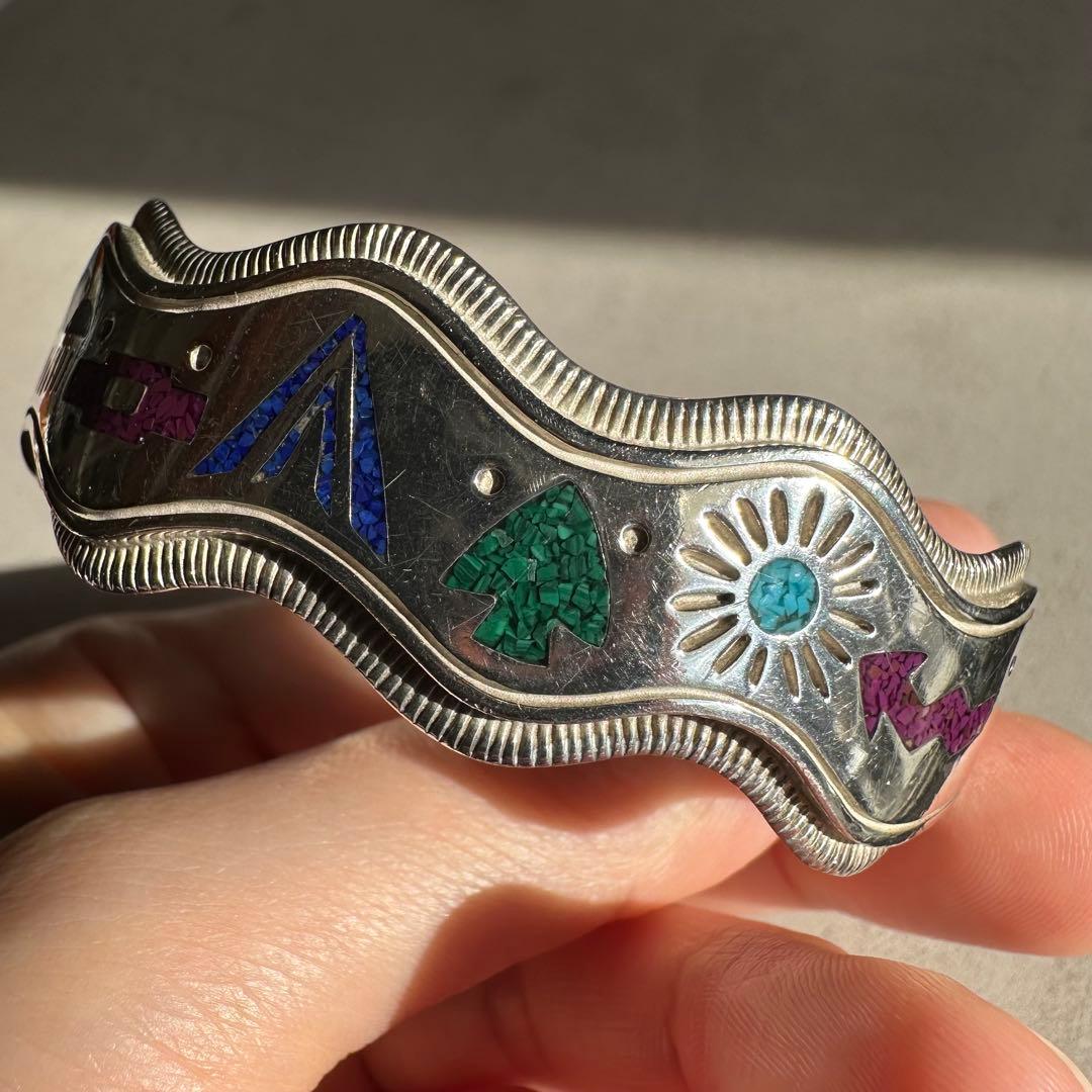 ヴィンテージ！Silver Zuni Style Bangle ブレスレット