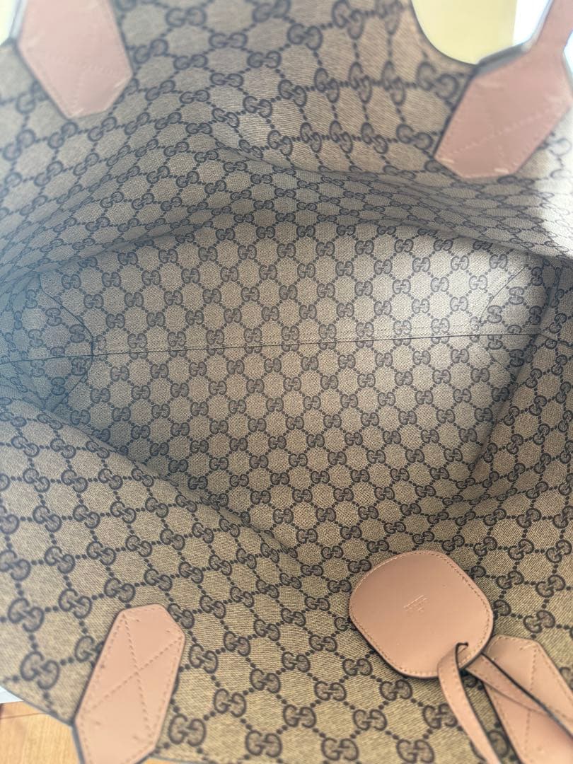 GUCCI ライトピンク トートバッグ