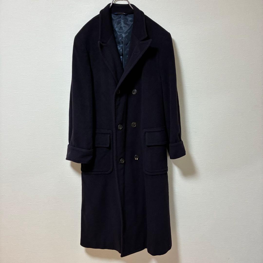 Polo By Ralph Lauren ネイビー チェスターコート ウール混紡