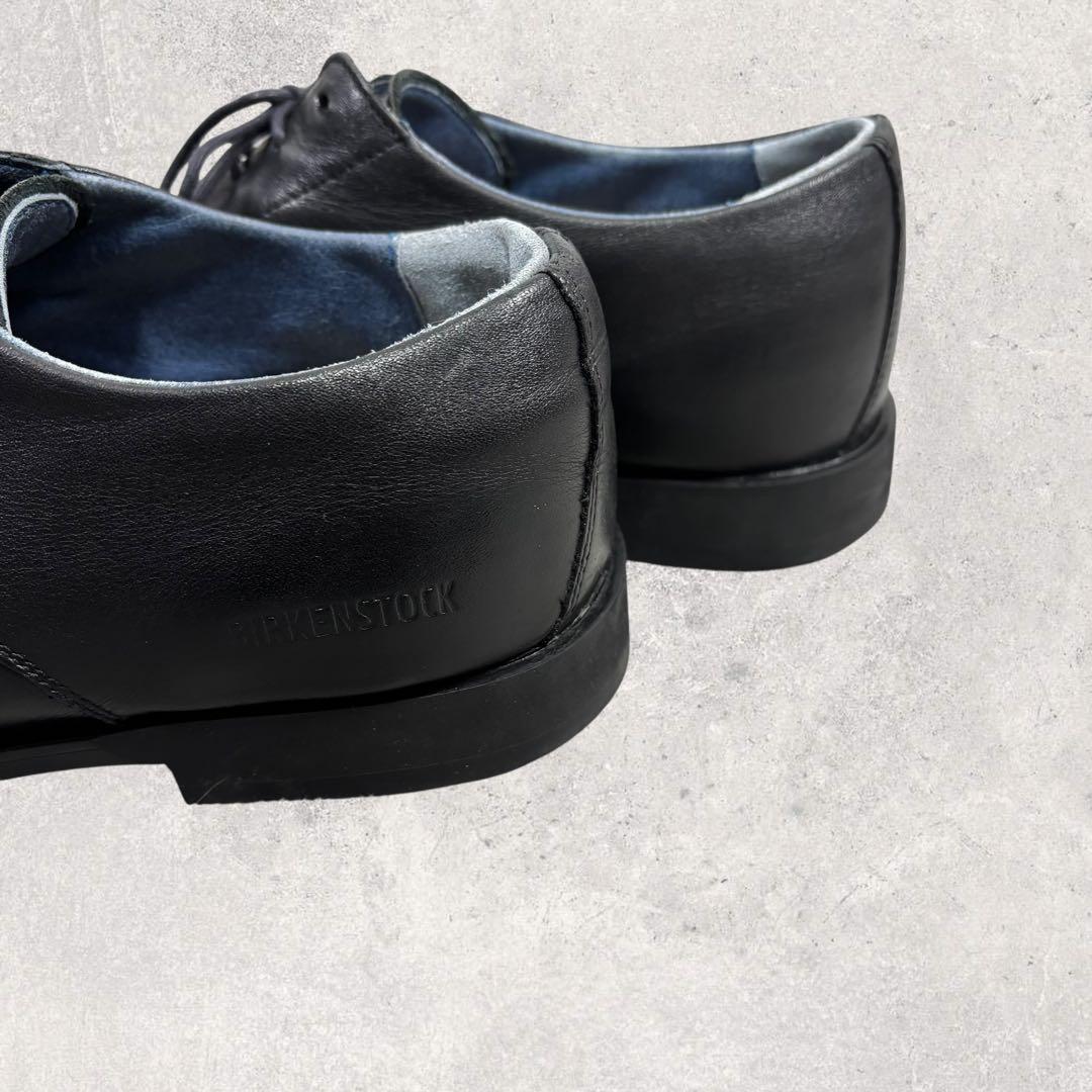 Pinビルケンシュトック ジャレン レザーシューズ 黒 40 26cm