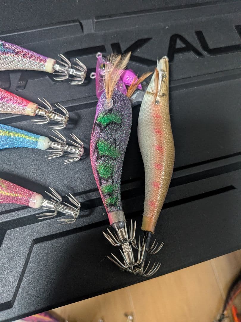 値下げ中 カルティバ パタパタ エギ王 など エギまとめ売り 40本 ケース付