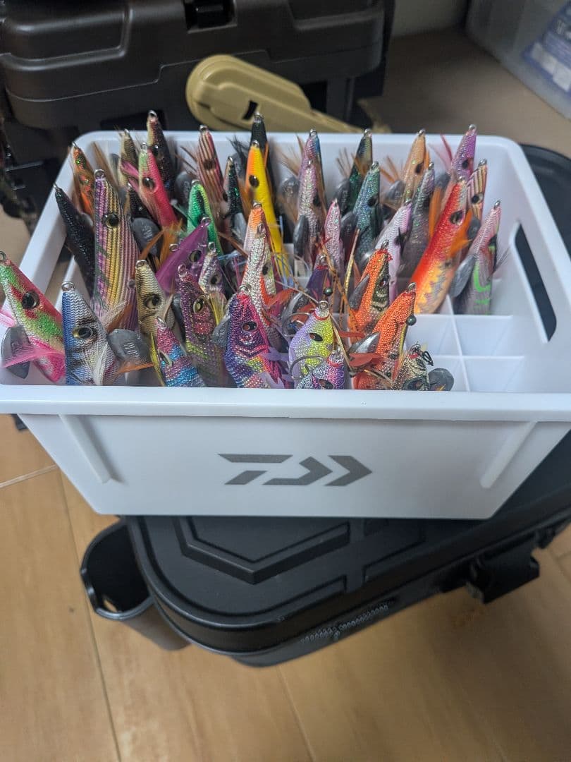 値下げ中 カルティバ パタパタ エギ王 など エギまとめ売り 40本 ケース付