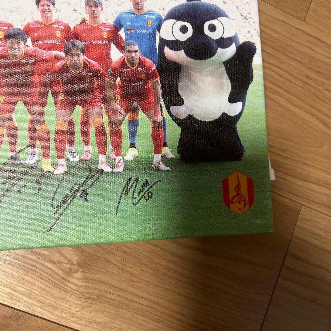名古屋グランパス　アートパネル　ダイヤモンド特典　スタメン選手直筆サイン入り