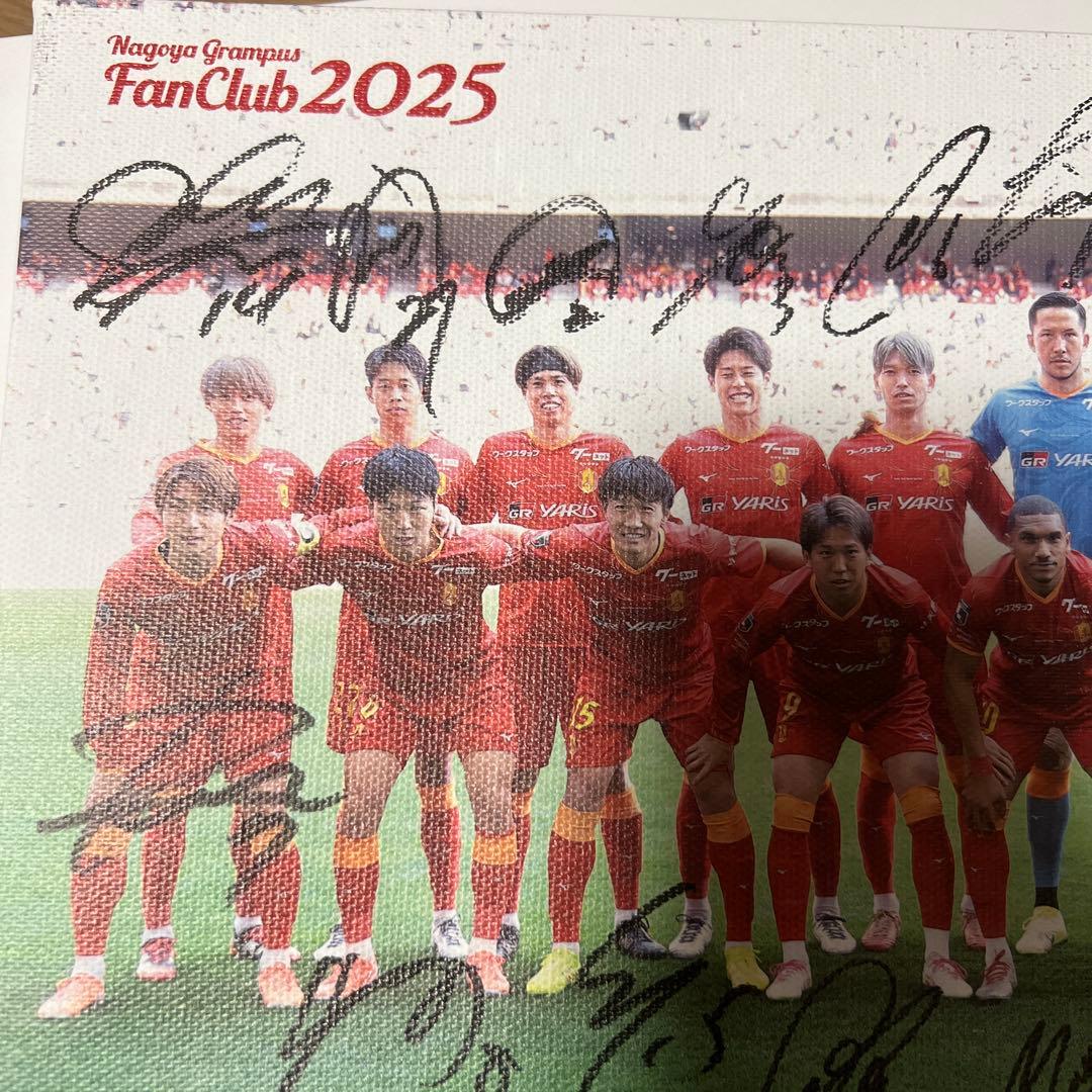 名古屋グランパス　アートパネル　ダイヤモンド特典　スタメン選手直筆サイン入り