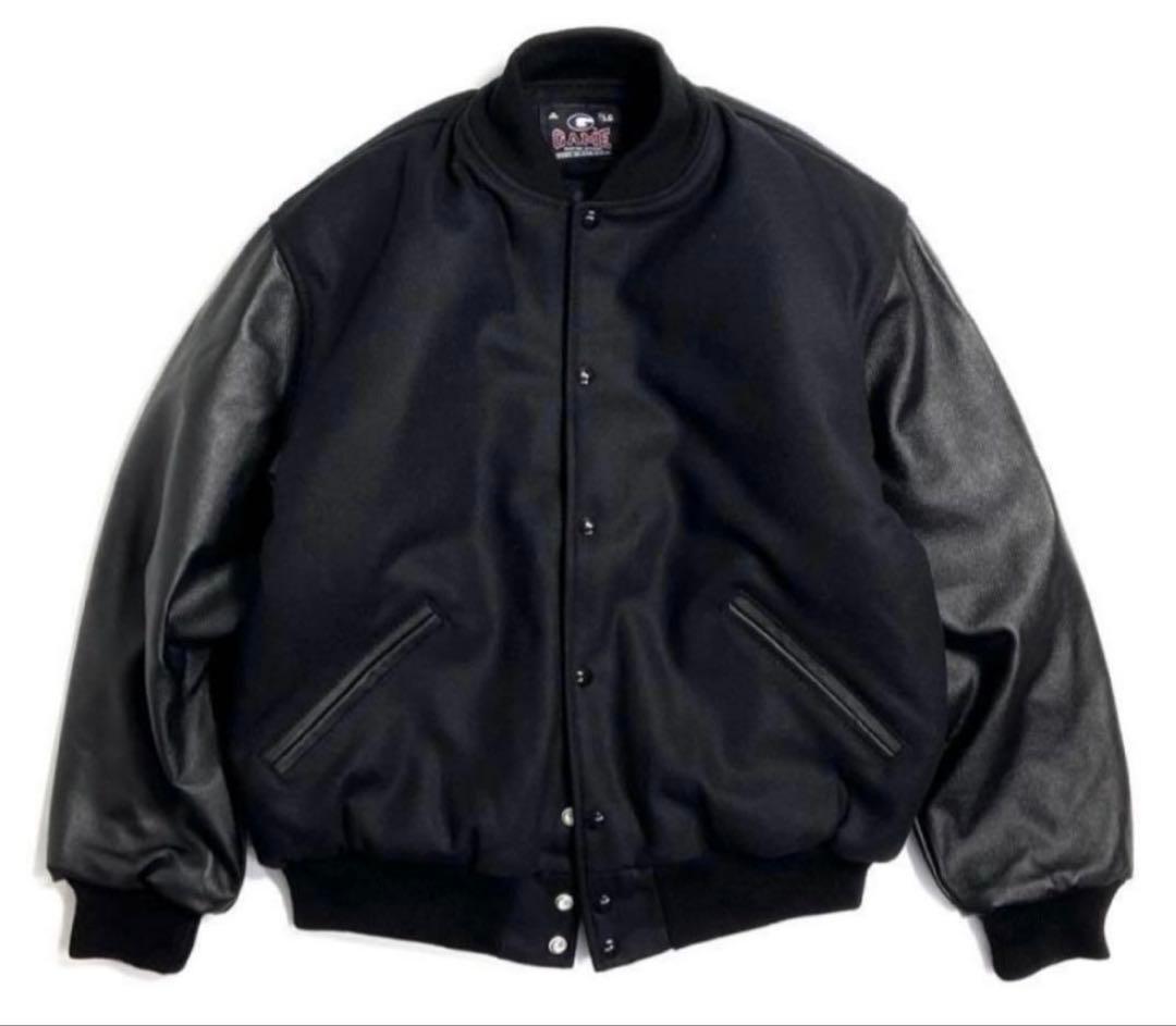 game sportswear スタジャン　バーシティジャケット　ブラック　M