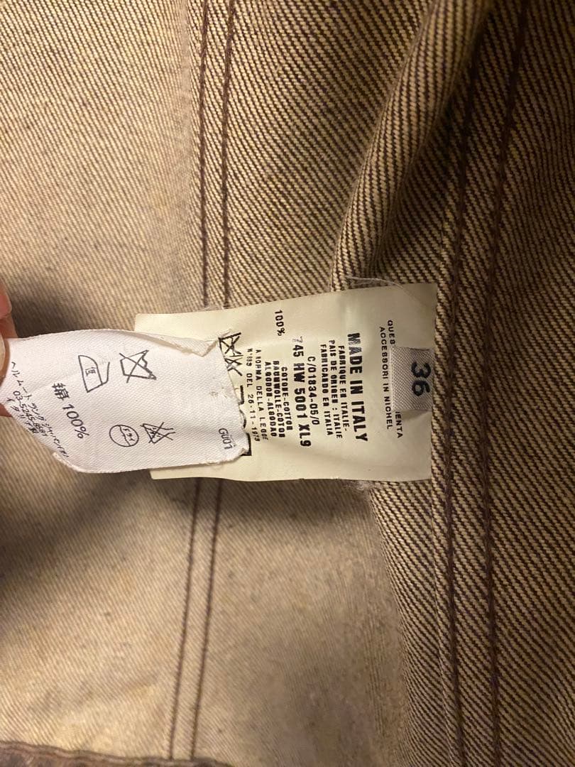 ヘルムートラング　デニムジャケット 本人期　HELMUT LANG 2000SS