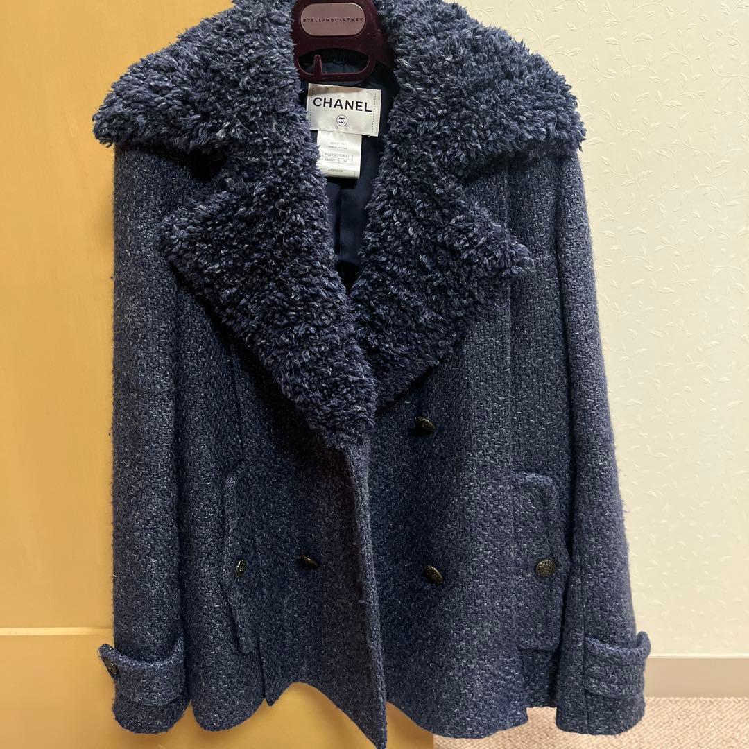 CHANEL ネイビー テーラードジャケット　38サイズ