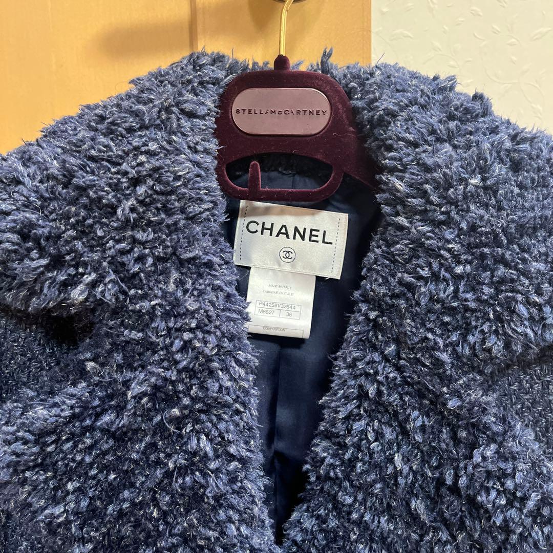 CHANEL ネイビー テーラードジャケット　38サイズ