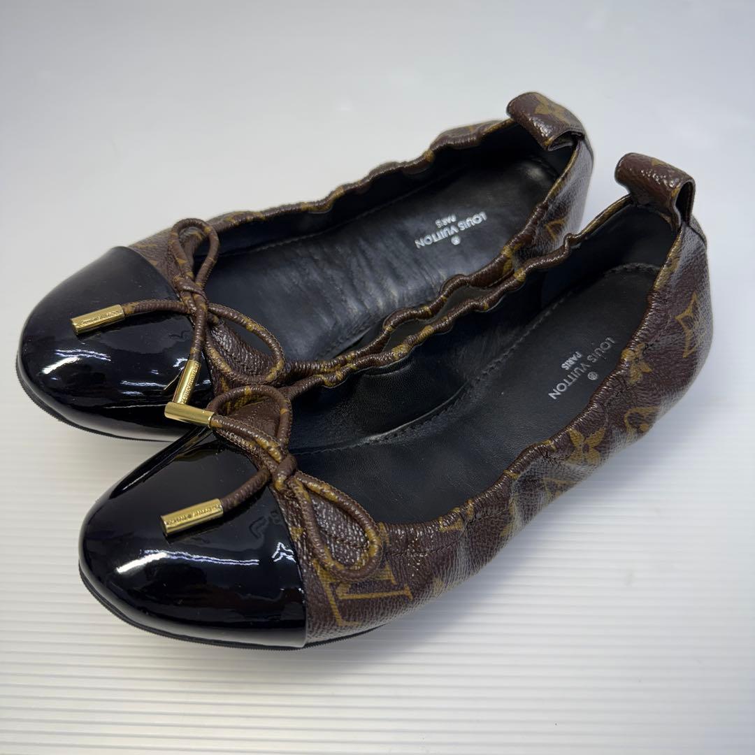 ほぼ未使用‪☆ルイヴィトン バレエシューズ‪☆パンプス エナメル モノグラム