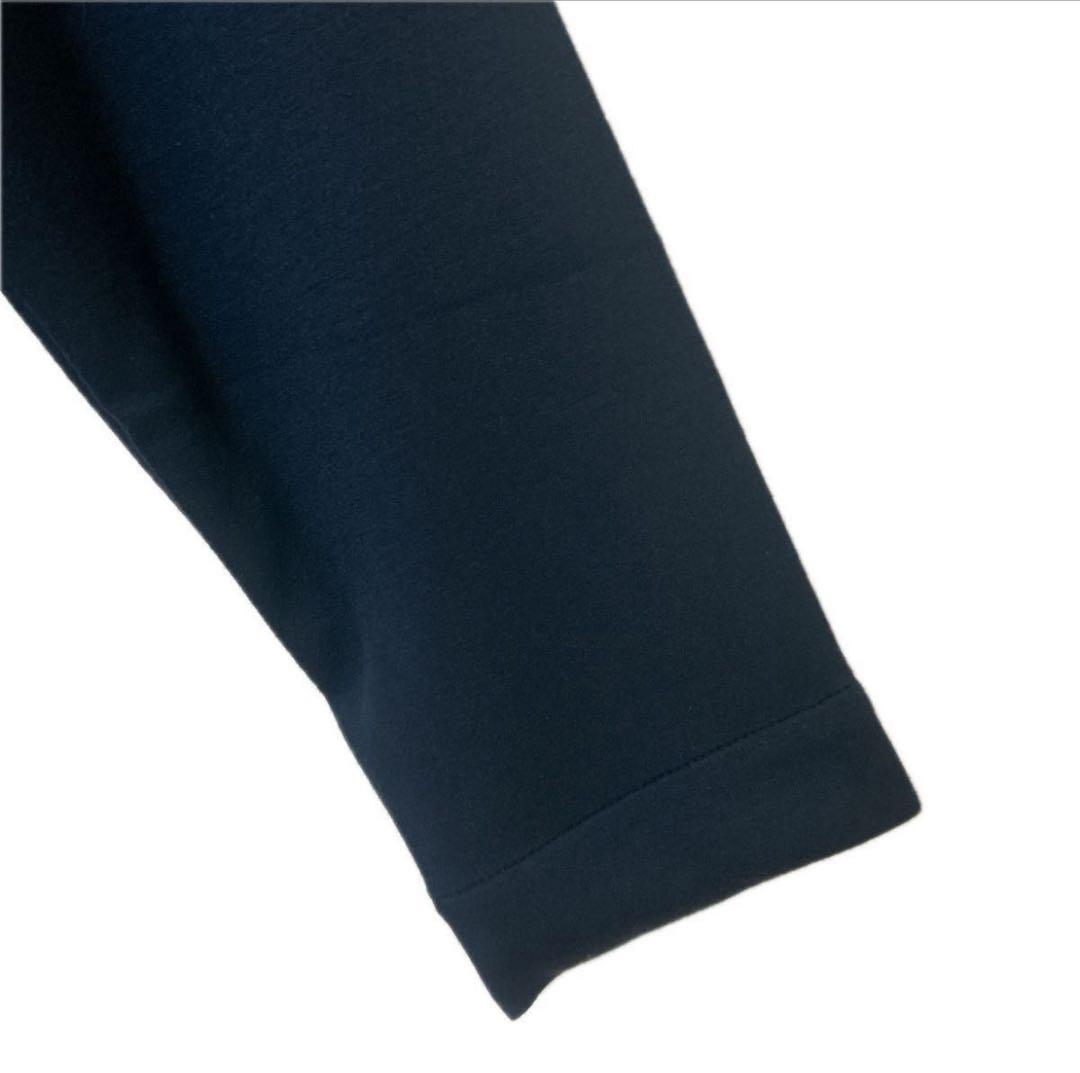 【新品 未使用】タグ付き ソウソウsou sou ワンピース ミモレ丈 ネイビー