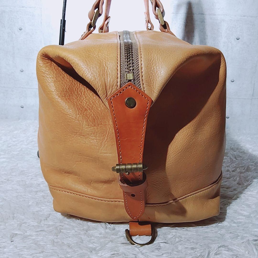 【美品 ギャランティ付】マスターピース　2WAY　ボストンバッグ　オールレザー