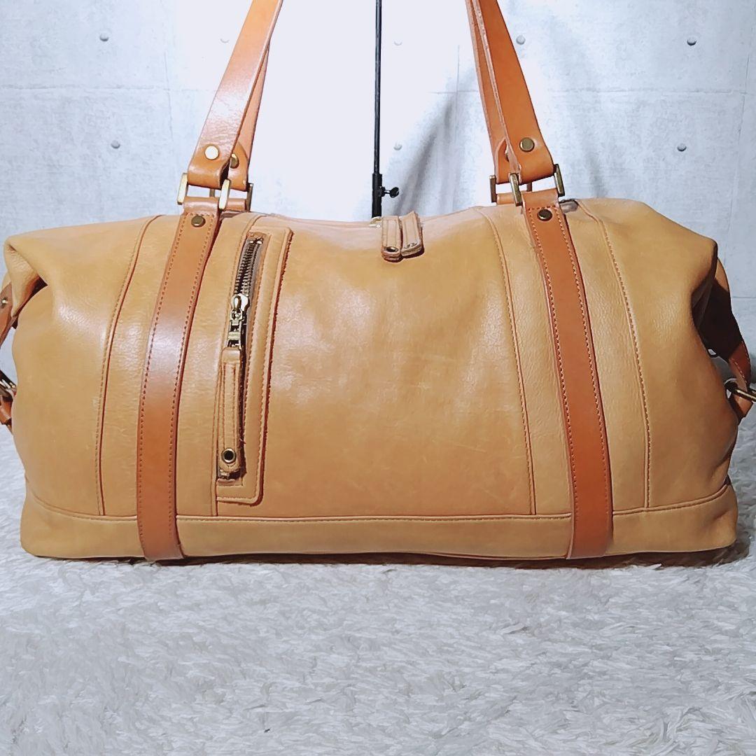 【美品 ギャランティ付】マスターピース　2WAY　ボストンバッグ　オールレザー