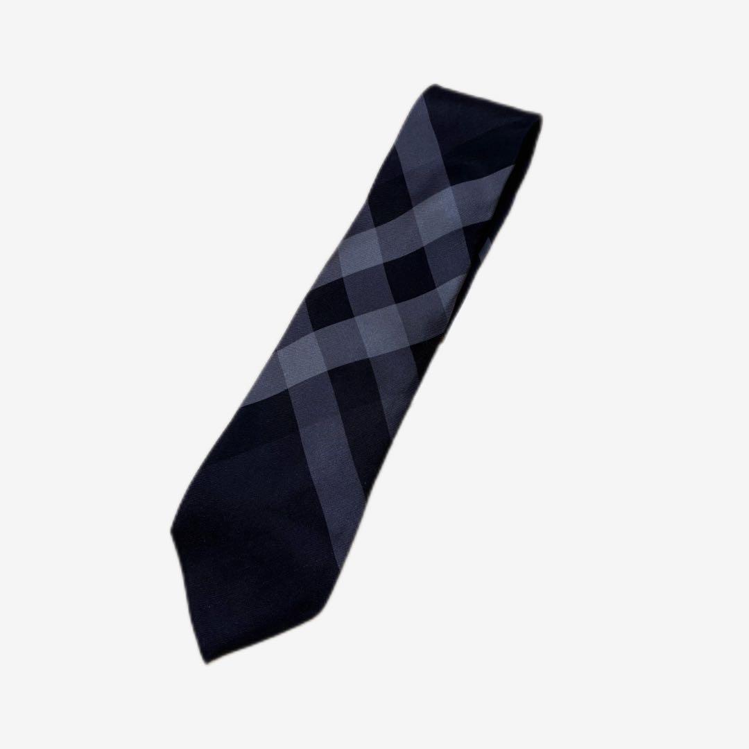 BURBERRY LONDON ノバチェック ネクタイ ブラック