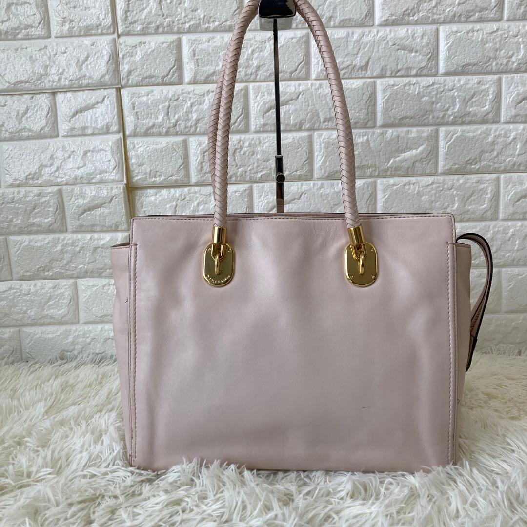 COLE HAAN✨ ベンソン II ワーク トート　オールレザー　ゴールド金具