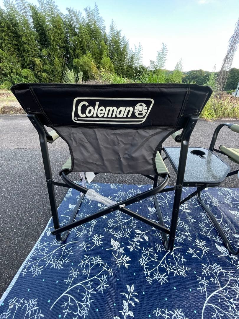 コールマン(Coleman) チェア サイドテーブル付デッキ