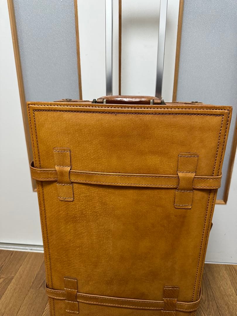 超美品ユーラシアトランク シフレ キャリーバッグ トランク キャメル
