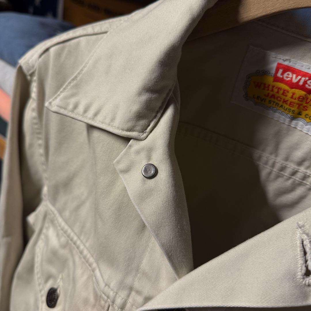 90s 日本製 white levis jacket トラッカージャケット