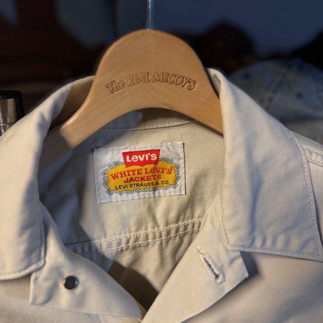 90s 日本製 white levis jacket トラッカージャケット